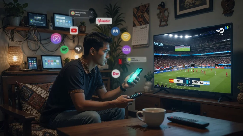 Saluran TV Digital Gratis versus Platform Streaming Resmi