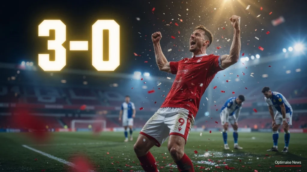 Nottingham Forest vs Blackburn Berakhir 3-0 Tanpa Kebobolan