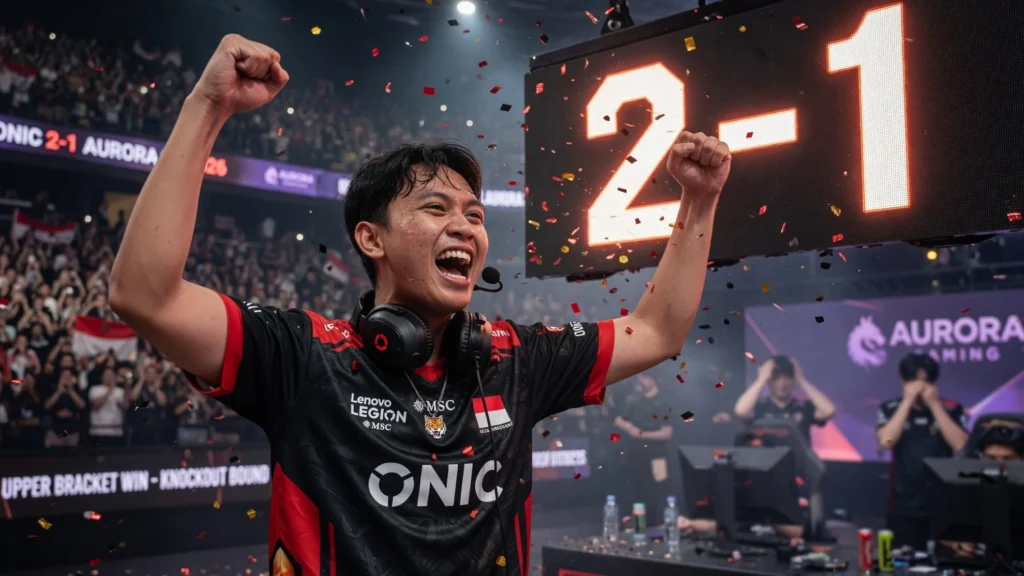 Skenario Menang atau Kalah di Upper Bracket