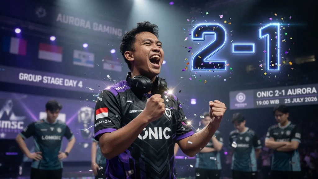 Line-up Onic dan Aurora yang Tampil Malam Ini
