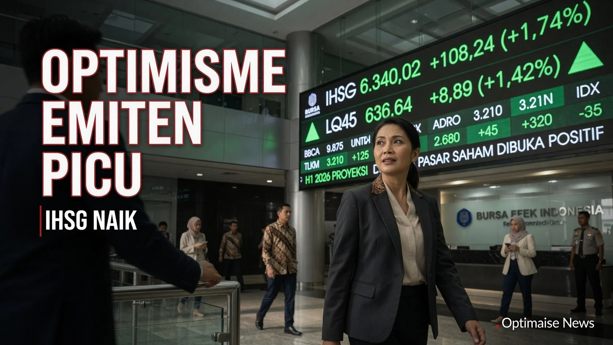 Optimisme Emiten Picu IHSG Naik 1,74% ke 6.340