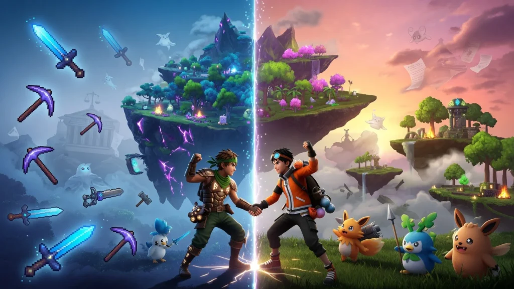 Potensi fitur building dan persenjataan ala Terraria di dunia 3D