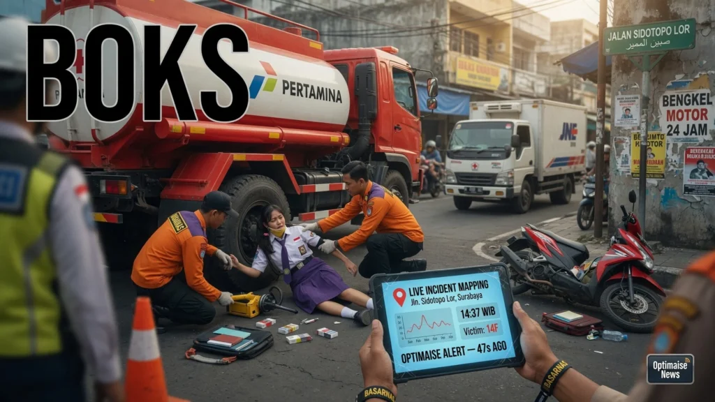 Pelajar 14 Tahun Tewas Terlindas Truk di Sidotopo Lor Usai Truk Boks