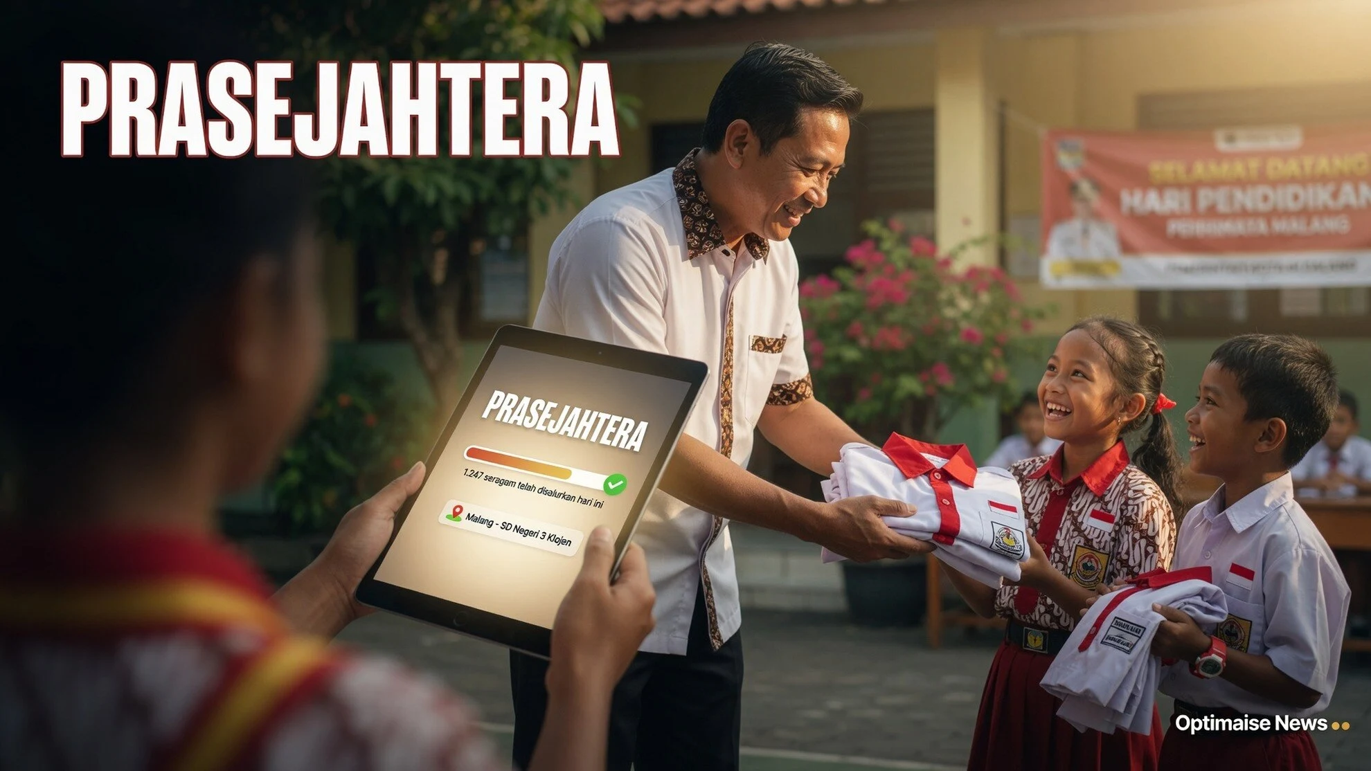 Pemkot Malang Salurkan Seragam Jadi ke 3.513 Siswa Prasejahtera
