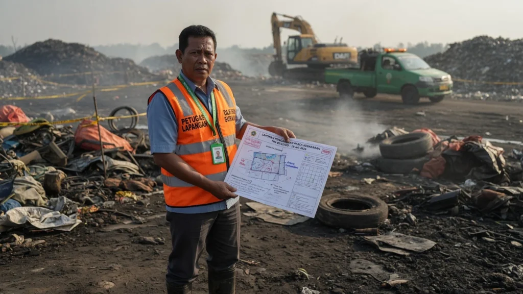 Peran DLH dan Petugas Lapangan Pasca Pemadaman