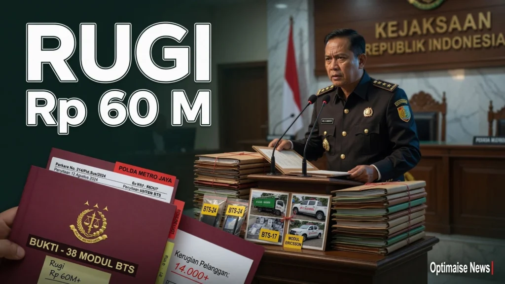 Pencurian Modul BTS Lumpuhkan Sinyal, Rugi Rp 60 M