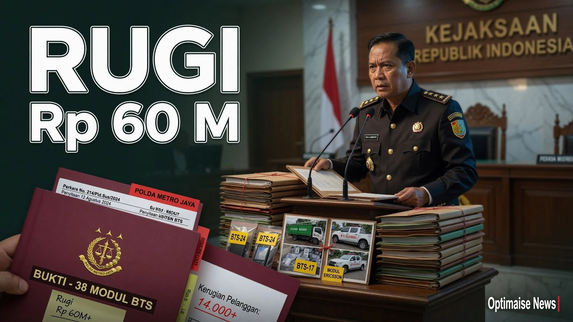 Pencurian Modul BTS Lumpuhkan Sinyal, Rugi Rp 60 M