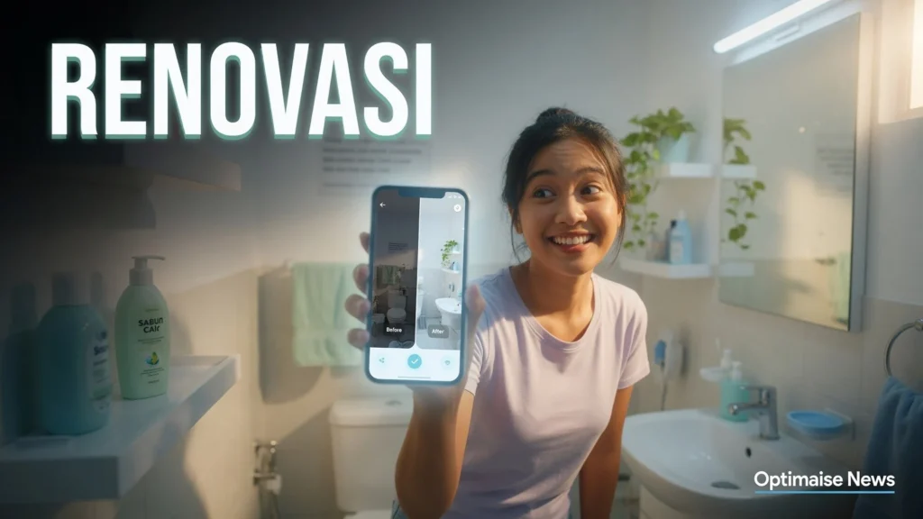 Penghuni Kos Bikin Kamar Mandi Sempit Terasa Lega Tanpa Renovasi