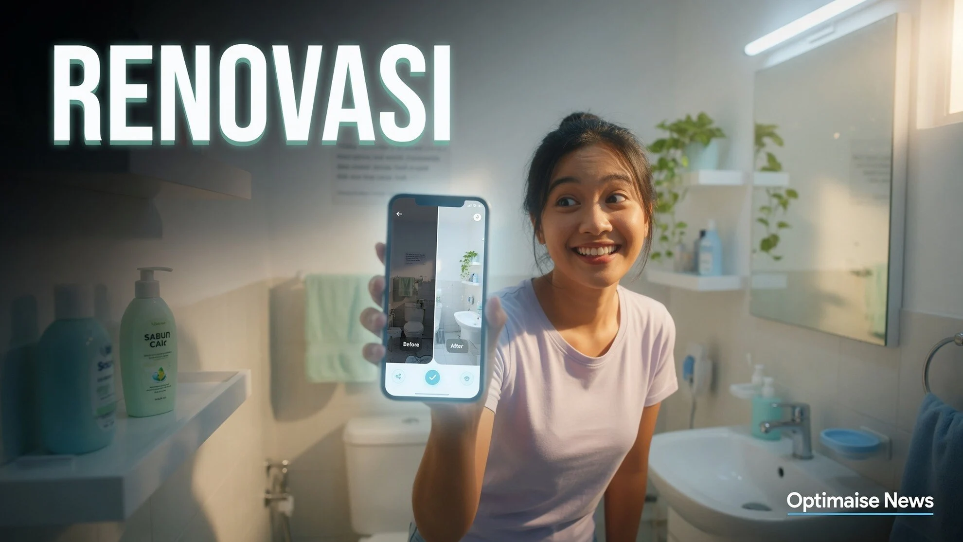 Penghuni Kos Bikin Kamar Mandi Sempit Terasa Lega Tanpa Renovasi