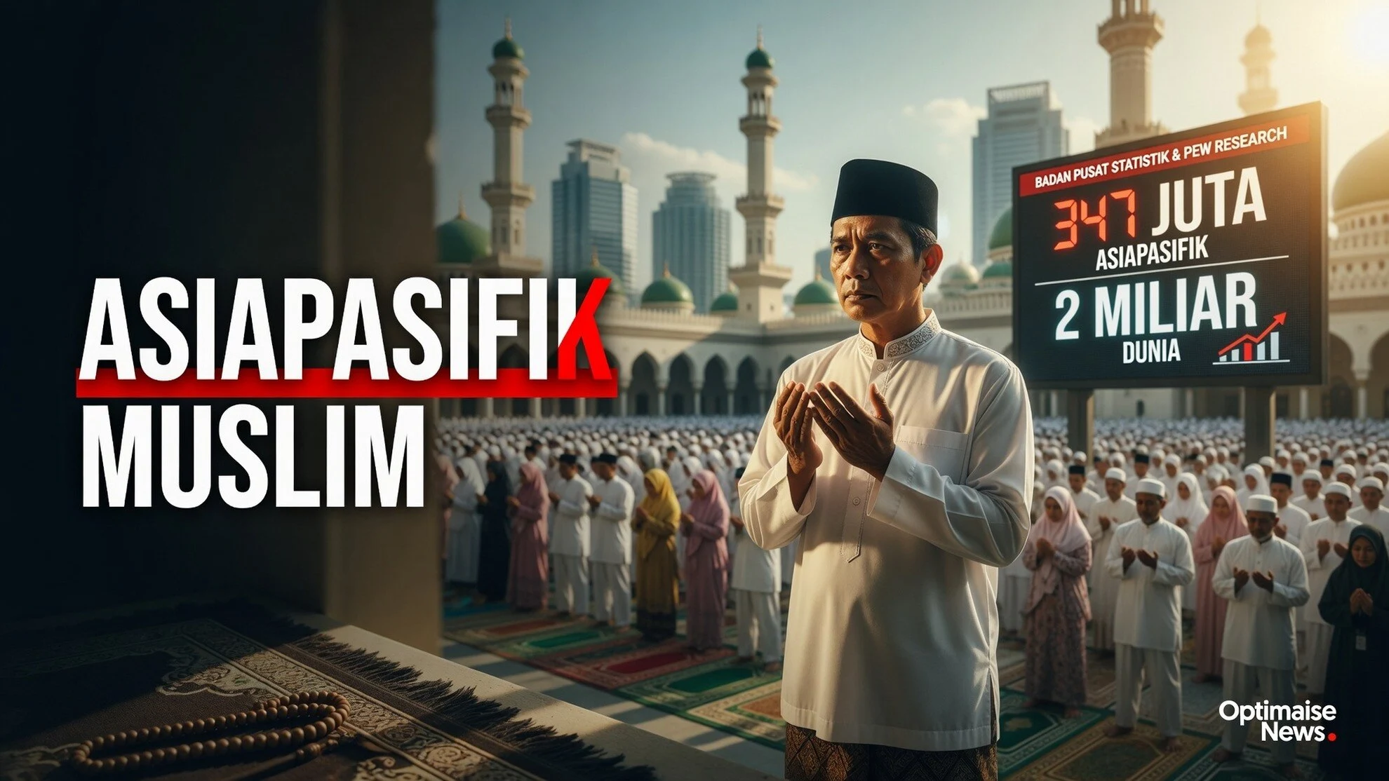 Pew: Muslim Naik 347 Juta, 80% Kini di Asia-Pasifik