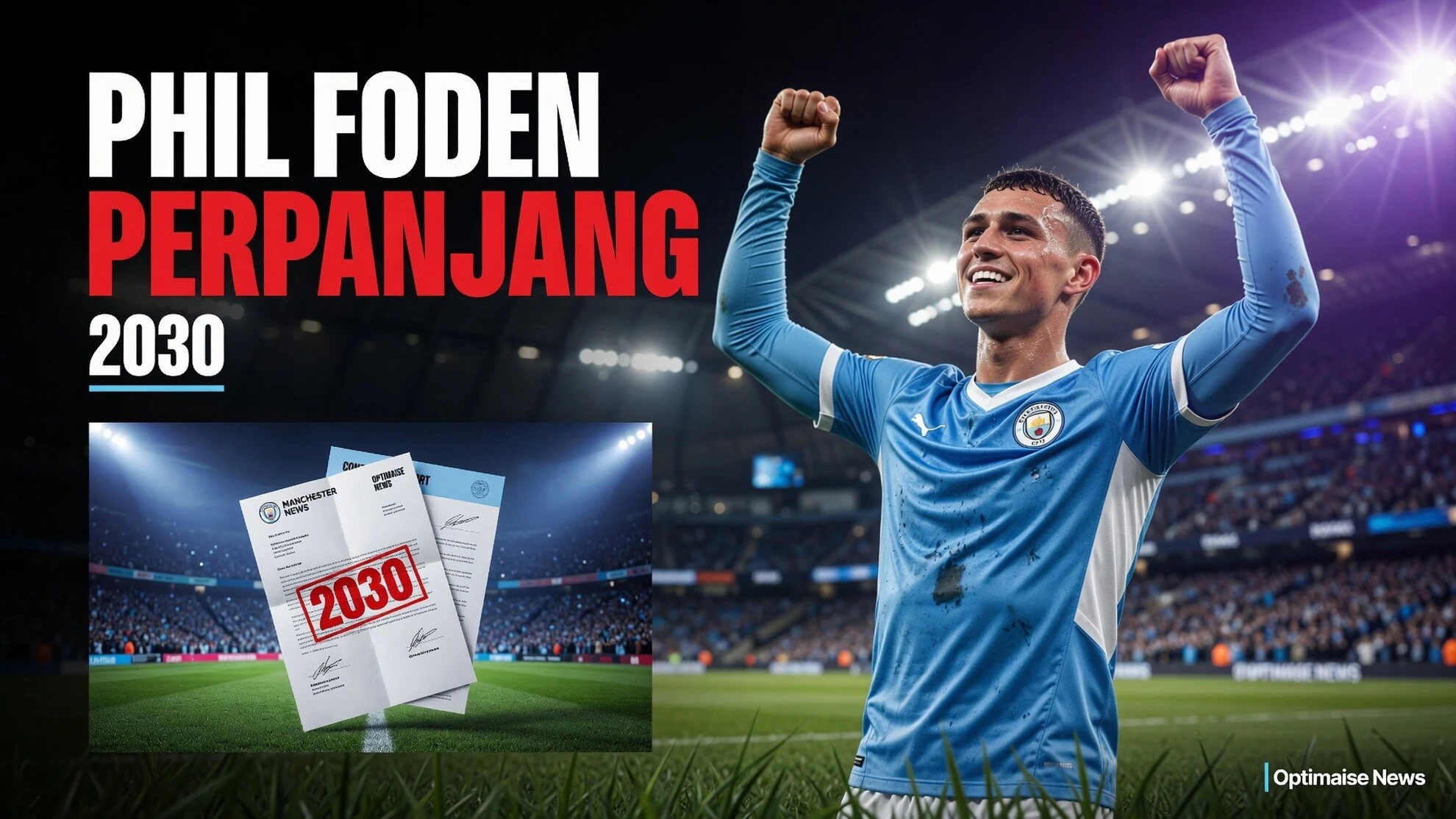 Phil Foden Perpanjang Kontrak Man City hingga 2030