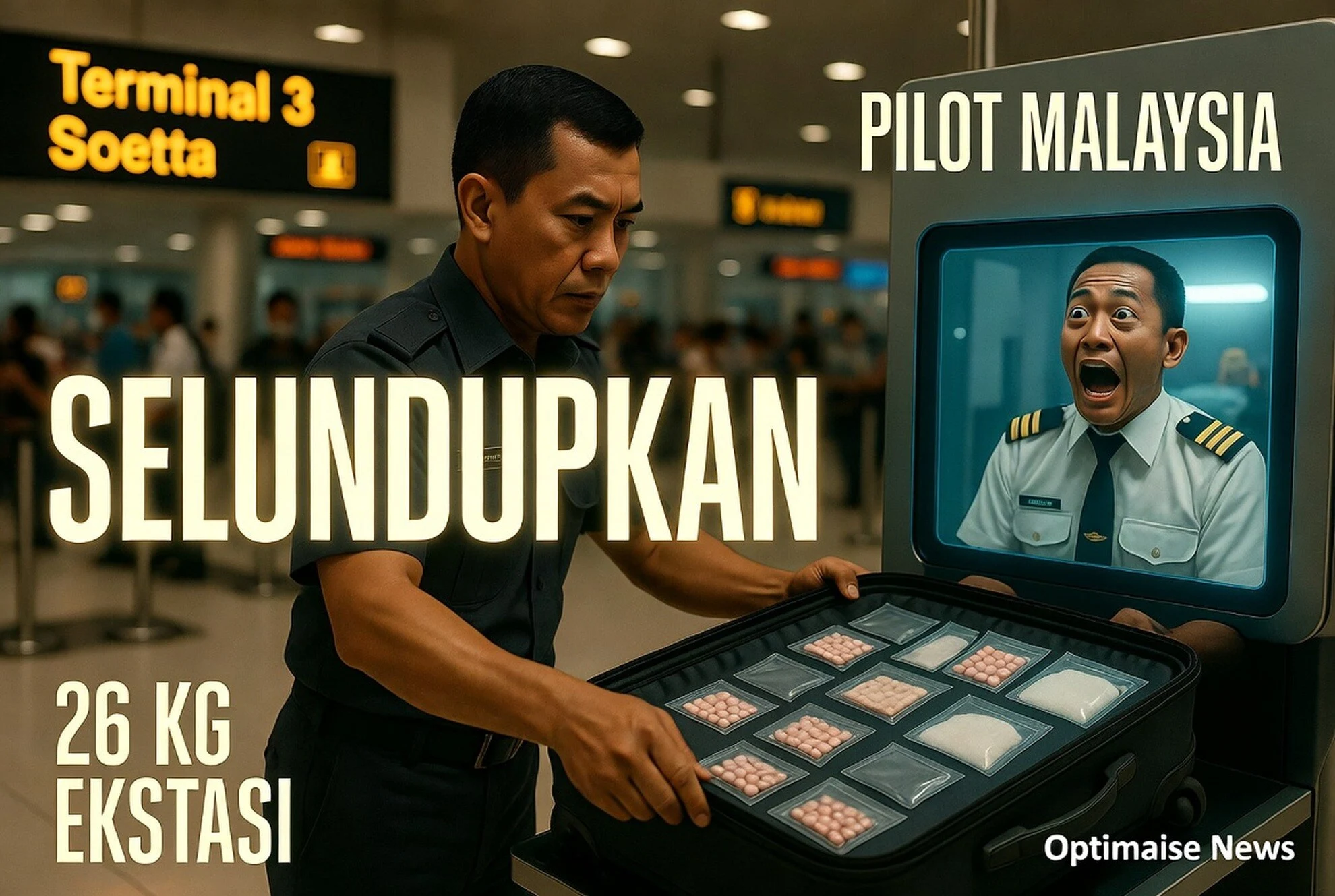 Pilot Malaysia Kurir 26 Kg Ekstasi Ternyata Sudah 3 Kali Selundupkan