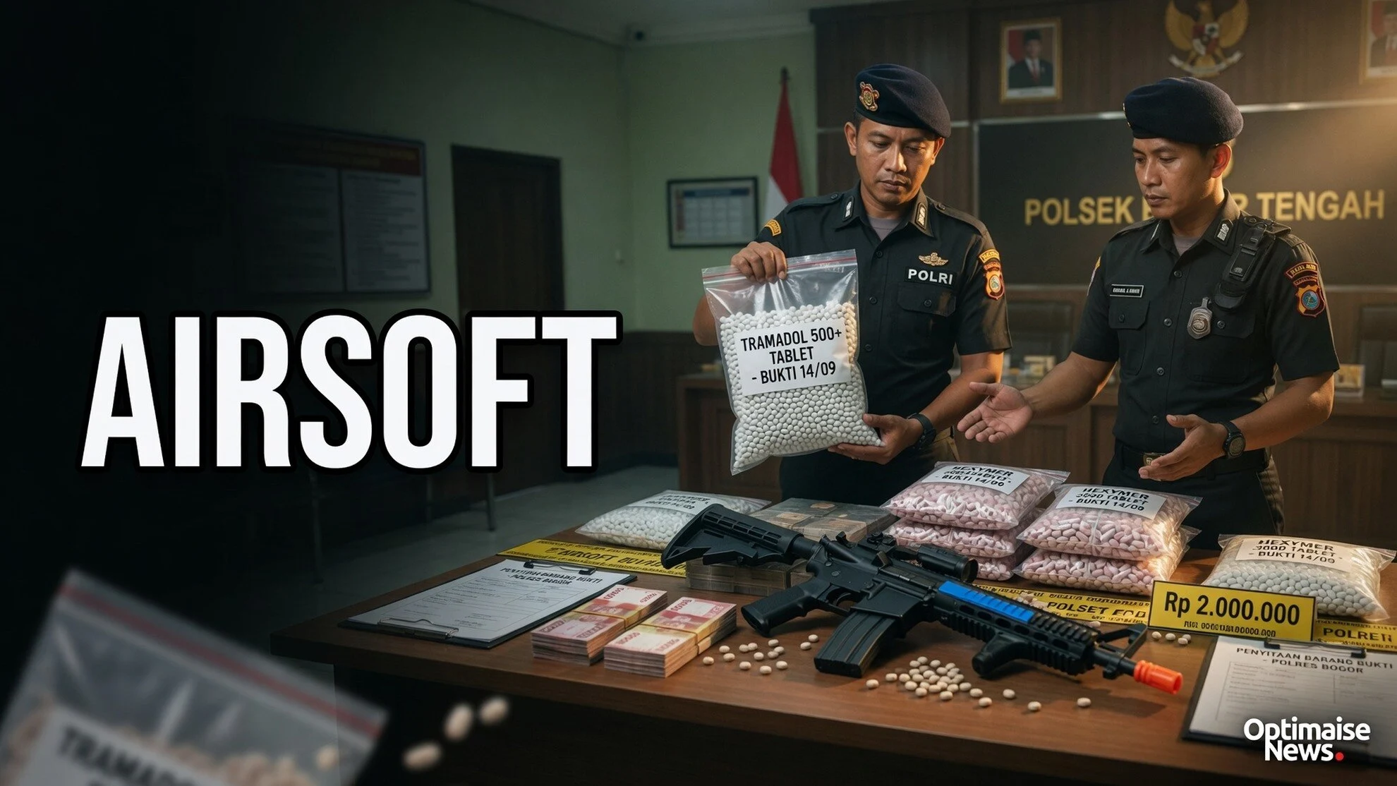 Polisi Amankan YS di Cikeas, Sita 3.485 Pil dan Airsoft Gun