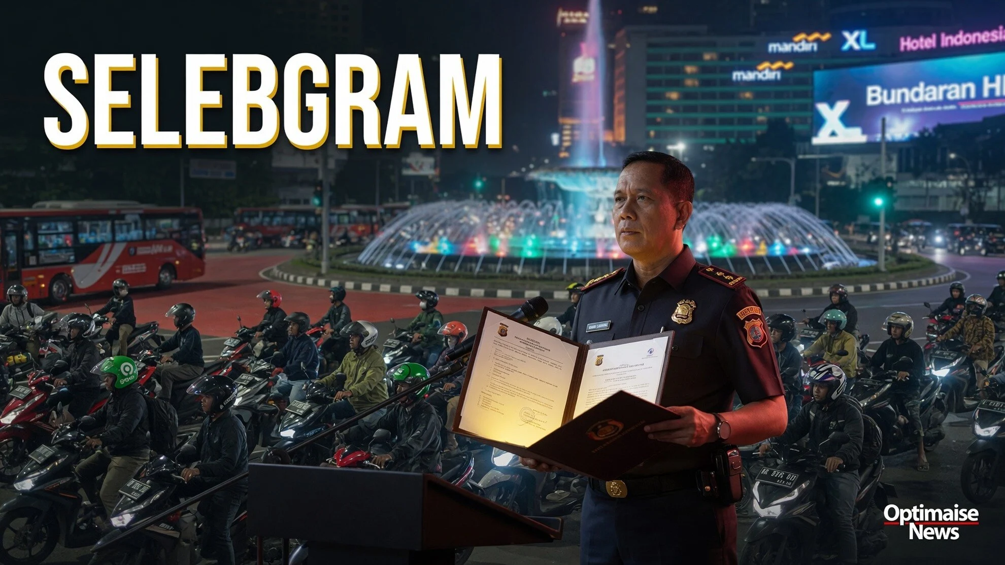 Polisi: Kerumunan Bundaran HI demi Selebgram