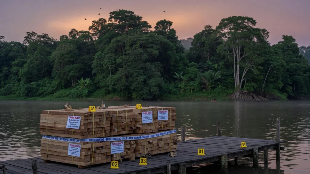 Pelaksanaan Penyisiran di Sekitar Aliran Sungai