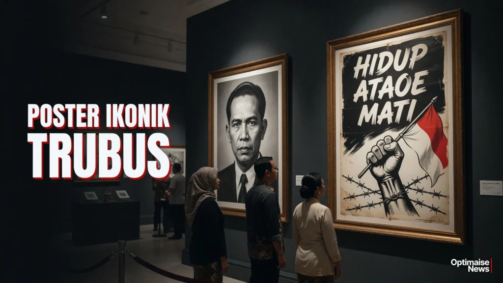 Poster Ikonik Trubus Soedarsono: Jejak Keluarga 1965