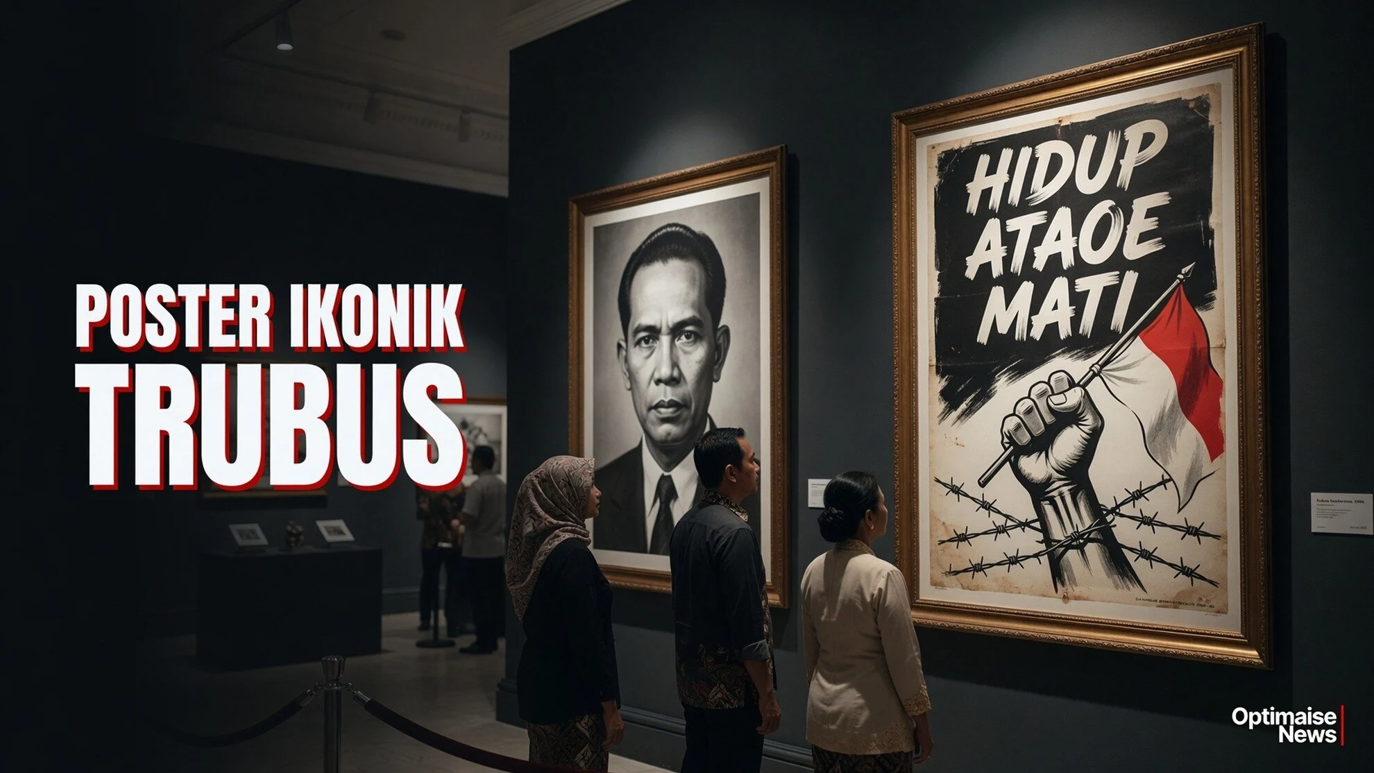 Poster Ikonik Trubus Soedarsono: Jejak Keluarga 1965