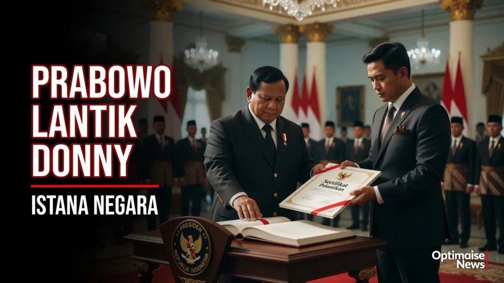 Prabowo Lantik Donny Ermawan Gubernur URI Tiru Model Prancis