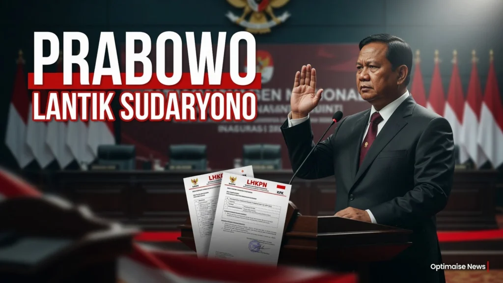Prabowo Lantik Sudaryono & Kepala BGN Rp31,39 Miliar