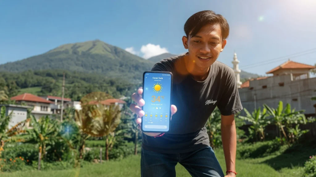 Cerah Terik di Kota Batu Sepanjang Siang