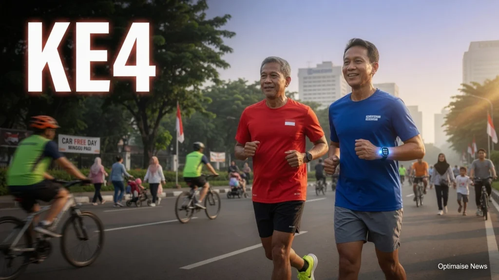 Pramono-Menkes Jogging di CFD Kuningan Ke-4