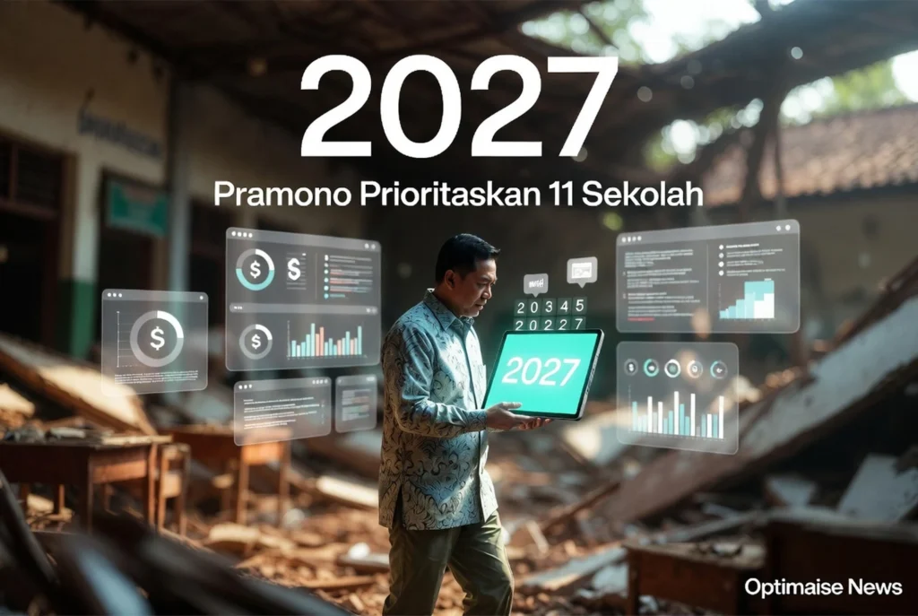 Pramono Prioritaskan 11 Sekolah Rusak 2026, Sisanya Digeser ke 2027