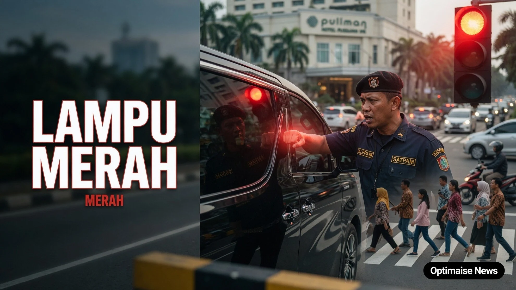 Pramono dan Rano Bela Satpam Bundaran HI Usai Alphard Terobos Lampu