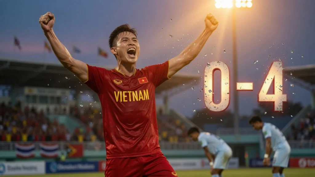 Rekor Kemenangan Telak Vietnam atas Timor Leste