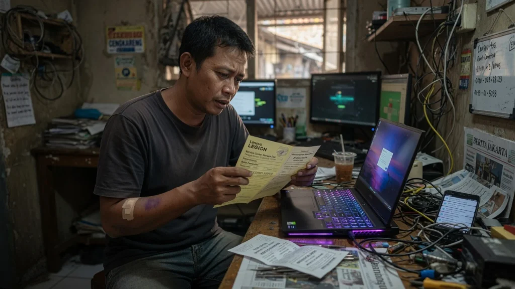 Laptop Lenovo Legion Ternyata Masih di Bengkel, Bukan Dirampas