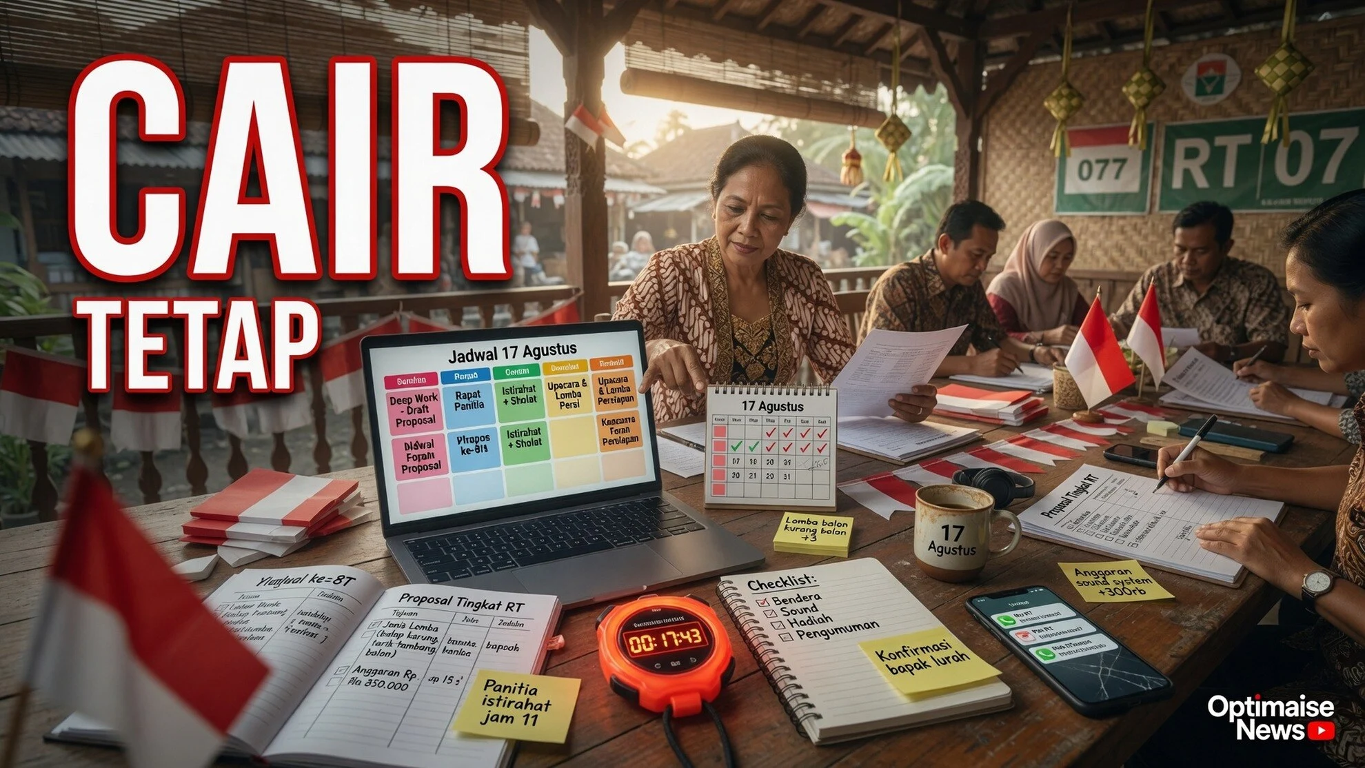Proposal 17 Agustus Tingkat RT HUT RI ke-81 Perbesar Peluang Dana Cair