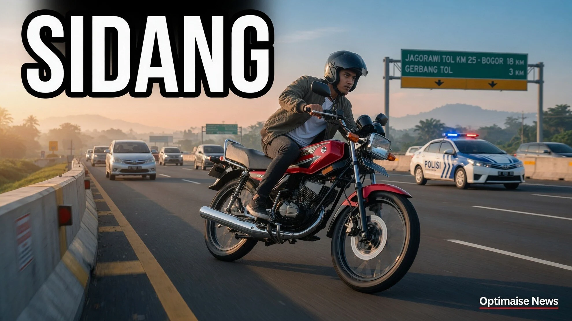 RX King di Tol Jagorawi: Denda Slip Biru Tanpa Sidang