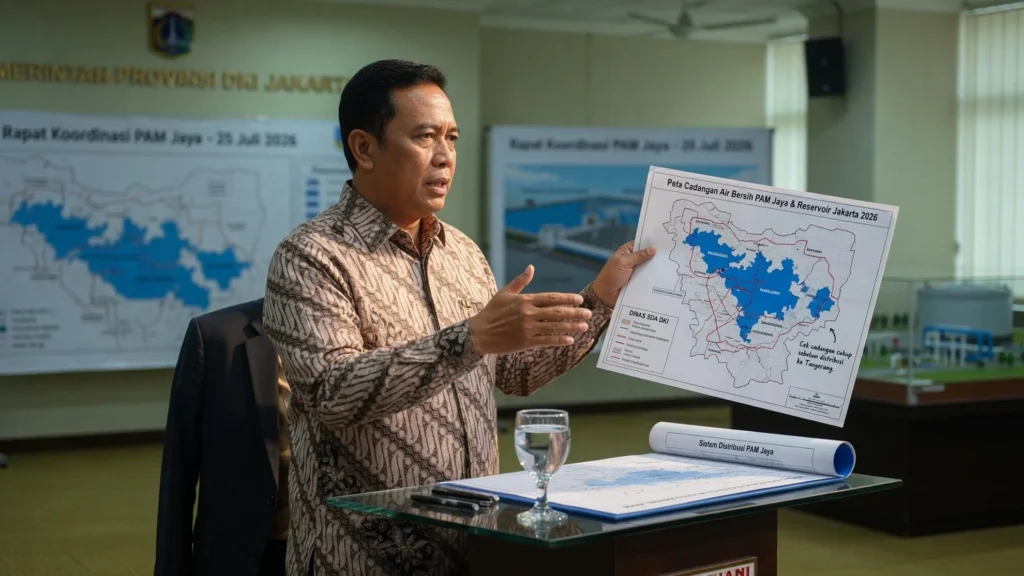 Status Cadangan Reservoir Ibu Kota Setelah Cek ke PAM Jaya
