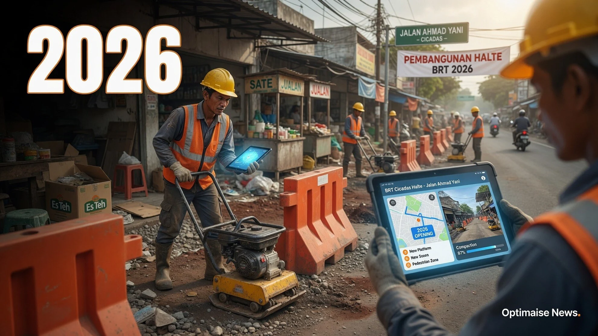 Ratusan Kios Cicadas Dibongkar, Jadi Halte On-Corridor BRT 2026