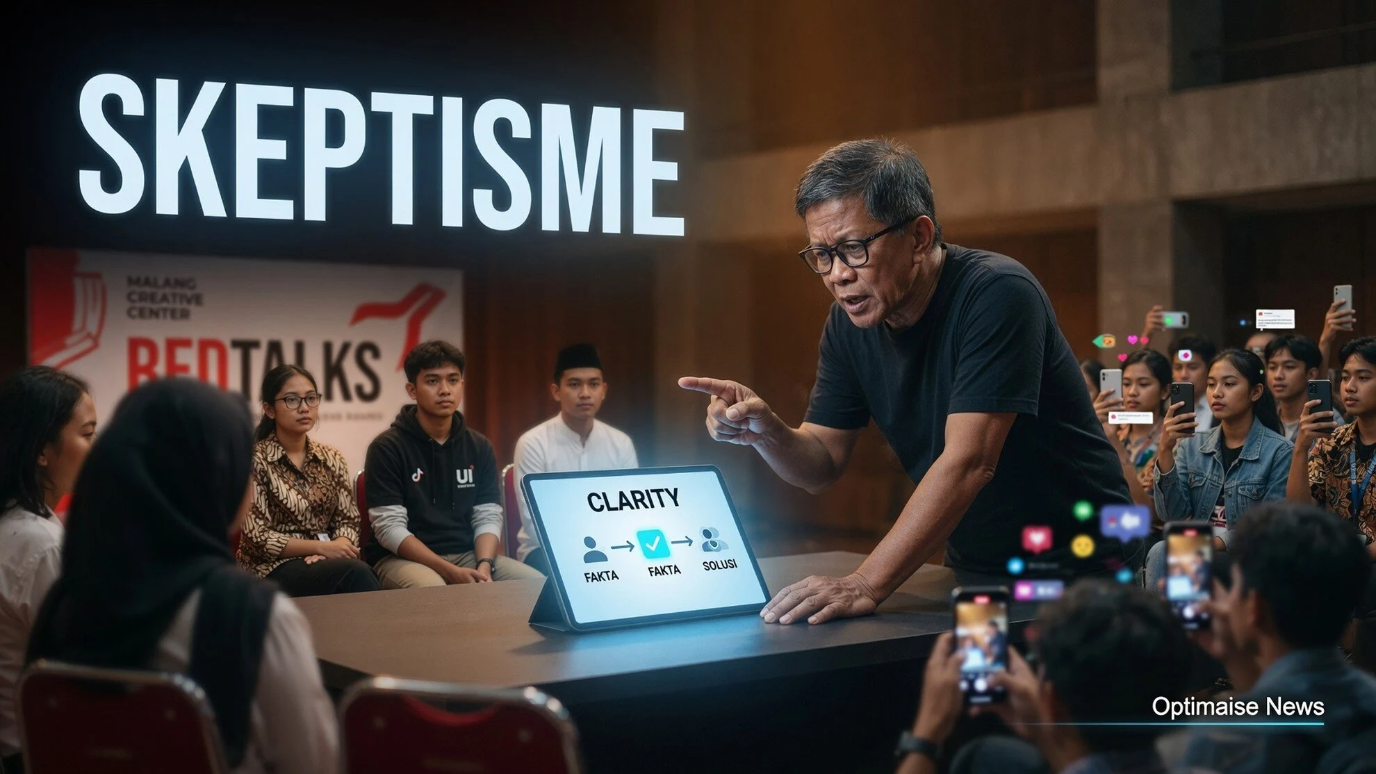 RedTalks PDIP Jatim 25 Juli di Malang: Rocky Gerung Bedah Skeptisisme