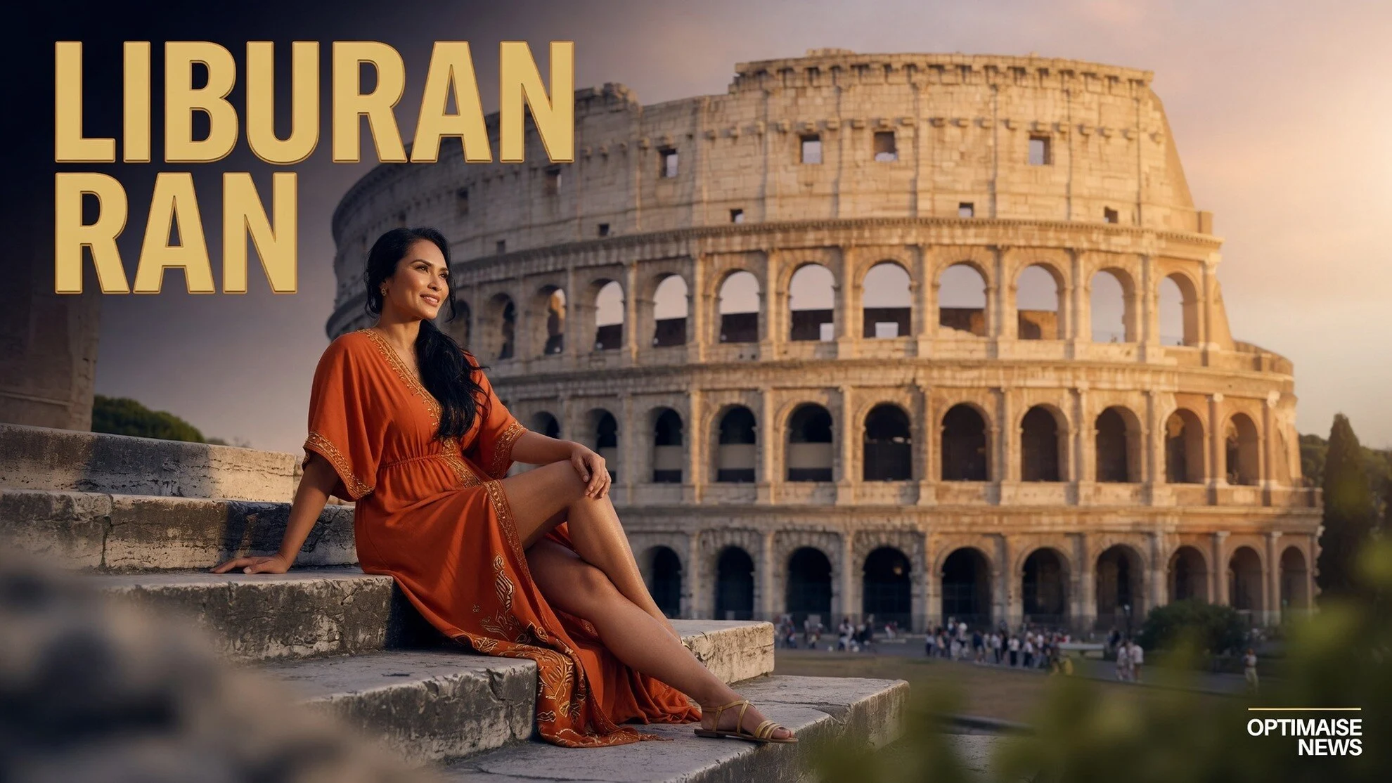 Regina Phoenix Bagikan Pose Anggun Liburan Perdana di Roma