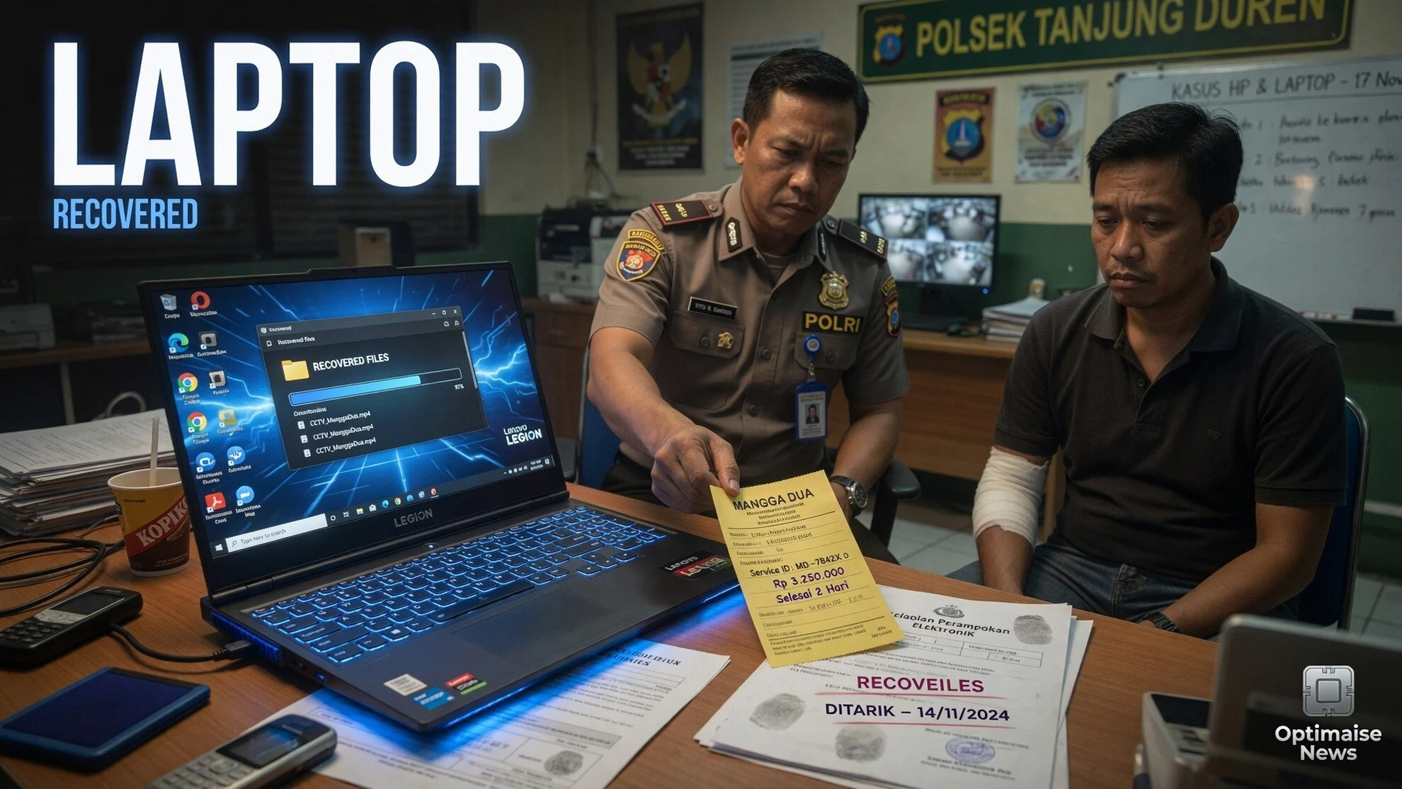 Rekayasa Begal Laptop Lenovo Legion Demi Hindari Cicilan Rp27 Juta