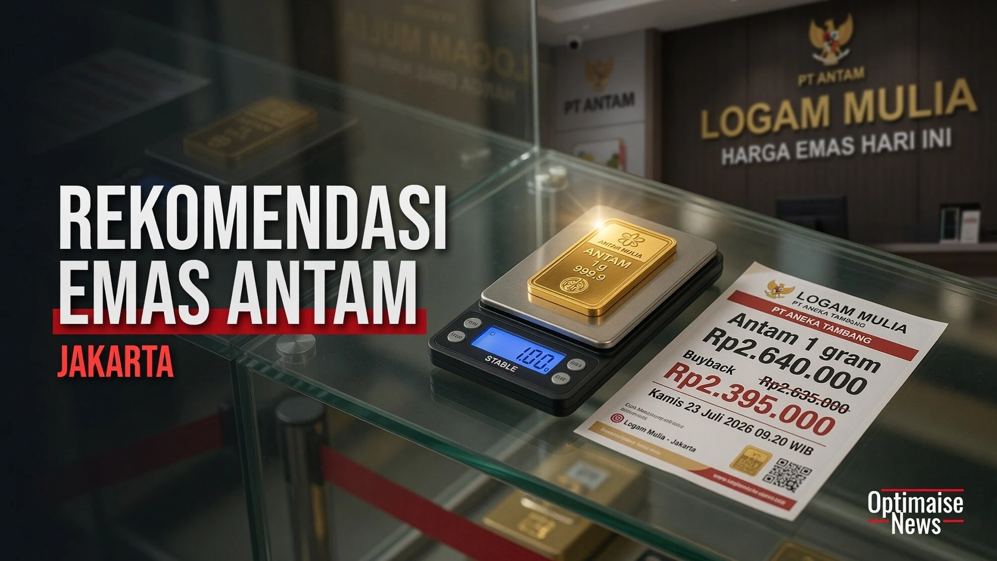 Rekomendasi Emas Antam hari ini: Cek Harga Emas Antam hari ini Terbaru