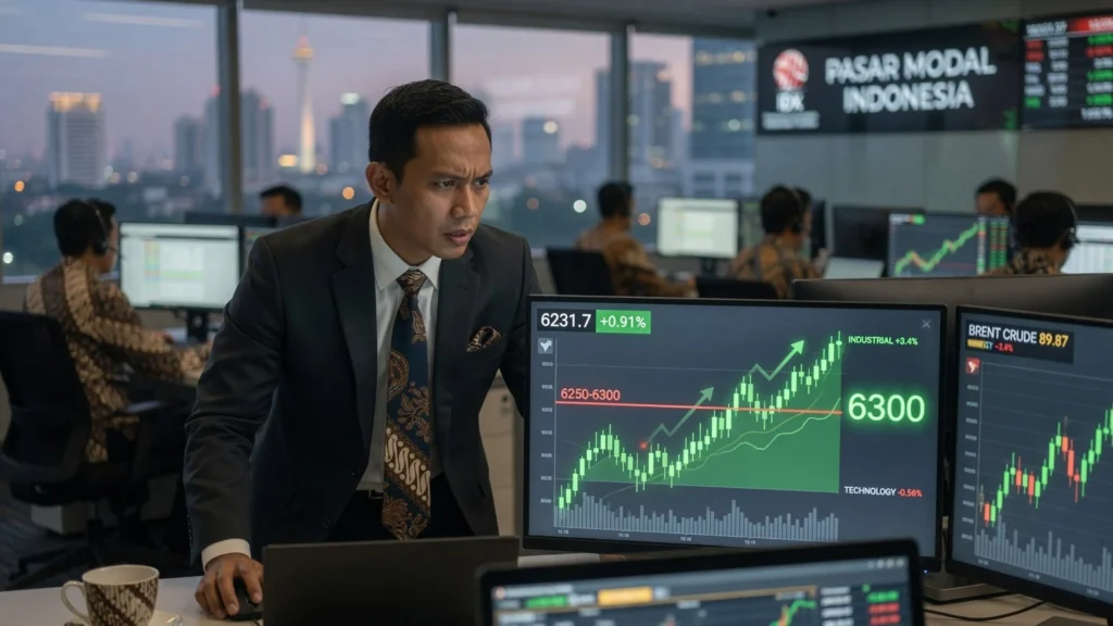 Level Kritis: Resistance 6.250-6.377 dan Zona Koreksi