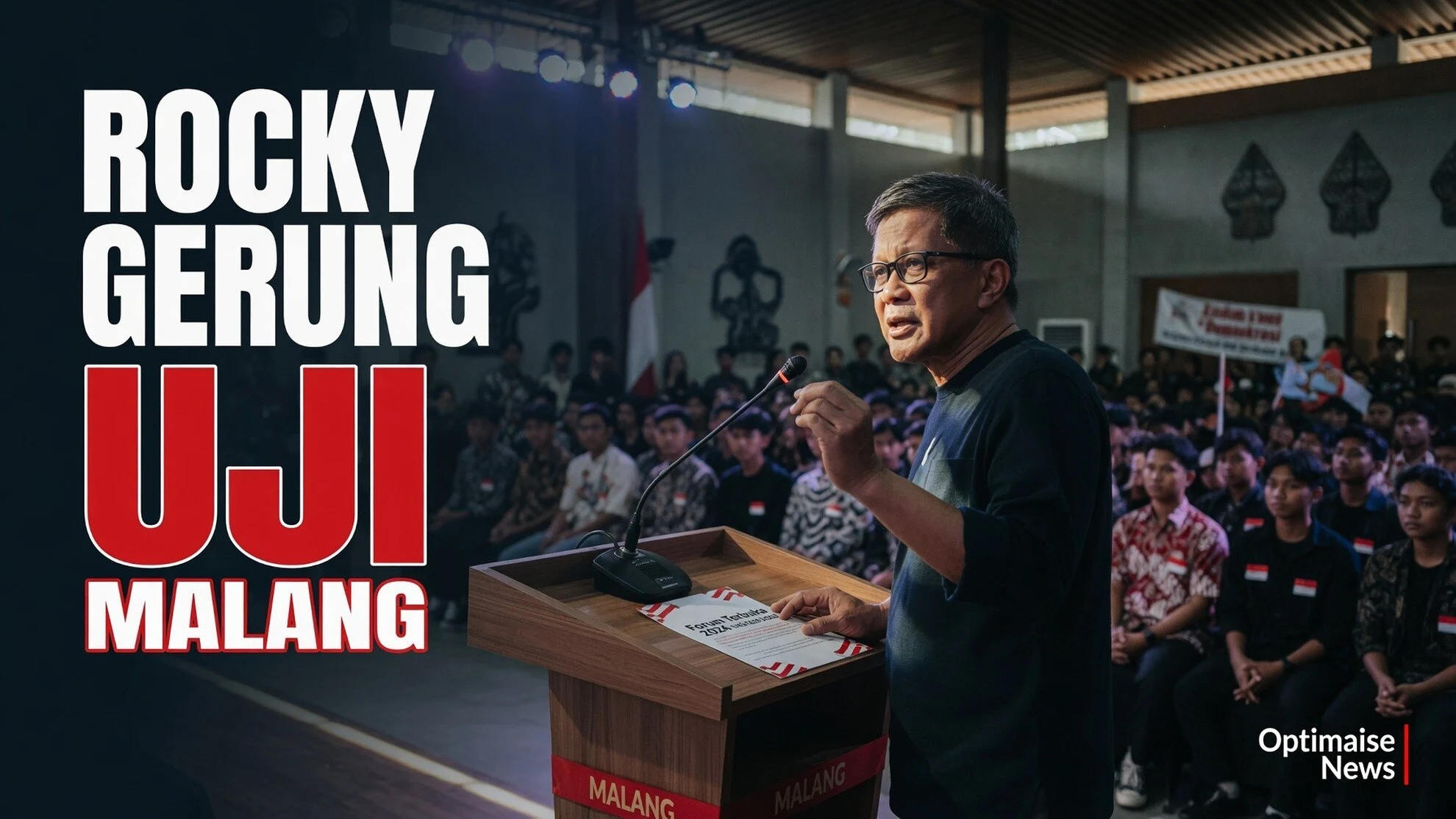 Rocky Gerung Uji Akal Sehat Gen Z di RedTalks Malang 25 Juli
