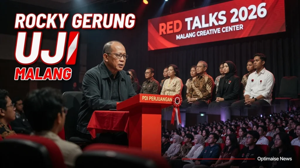 Rocky Gerung Uji Kepercayaan Politik di Red Talks 2026 Malang