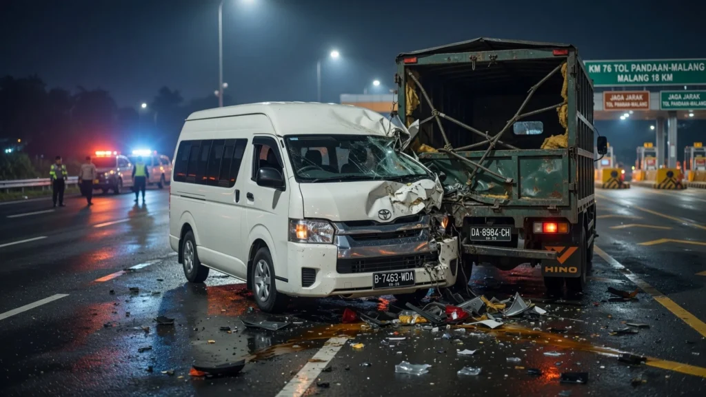 Tiga Penumpang Tewas, Lima Luka, Sopir Selamat