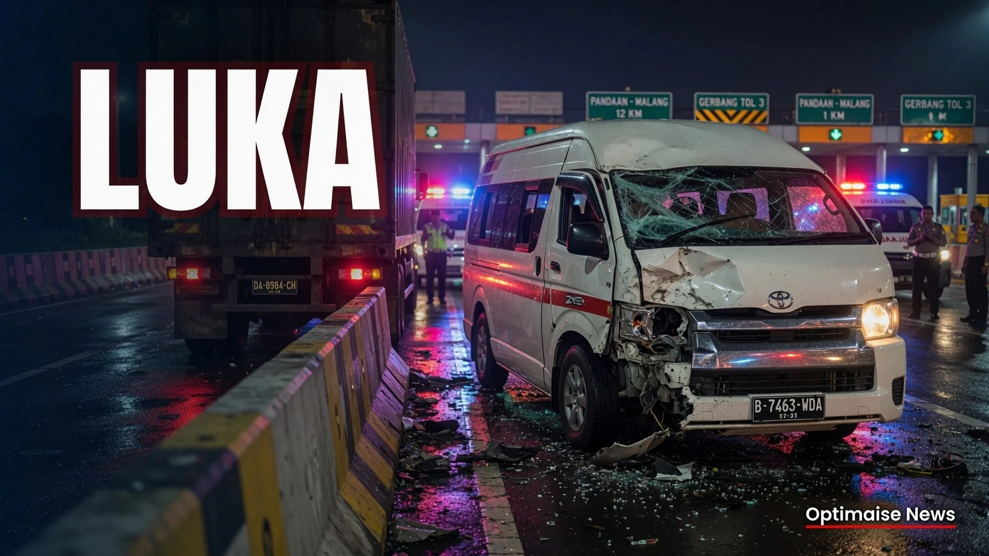 Rombongan Makassar Tabrak Truk di Km 76: 3 Tewas 5 Luka