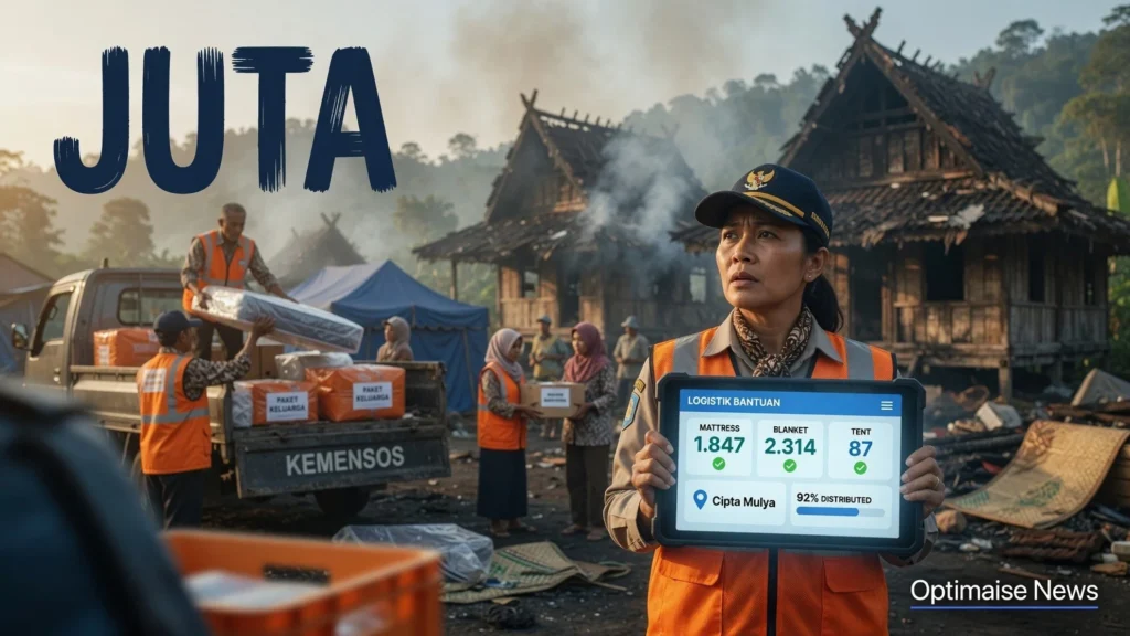 Rumah Hangus & Kemensos Kirim Rp278 Juta