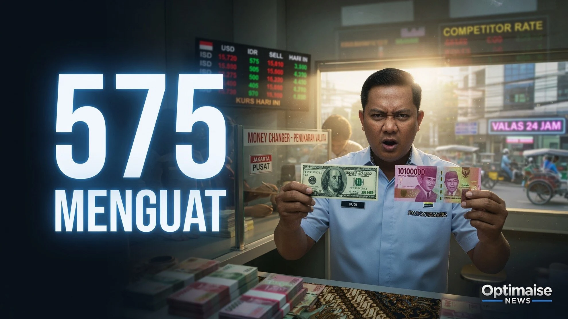 Rupiah Berbalik Menguat ke Rp17.875 Usai BI Tahan 5,75%