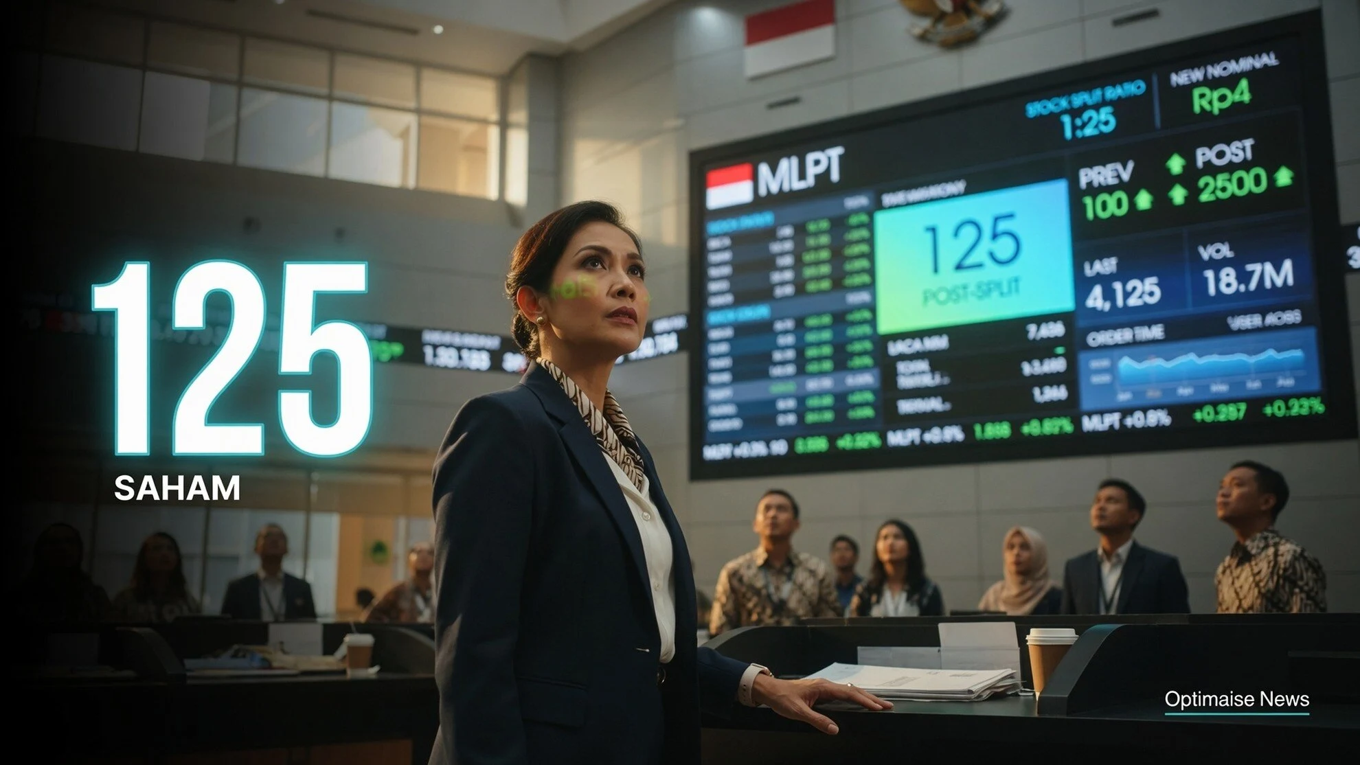 Saham Multipolar Disesuaikan ke Rp1.040 Setelah Split 1:25