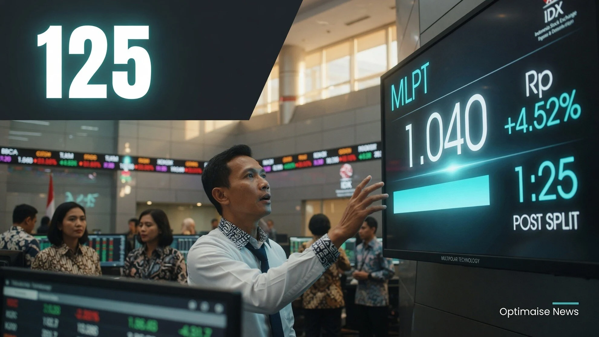 Saham Multipolar Rp25.950 Jadi Rp1.040 Usai Split 1:25