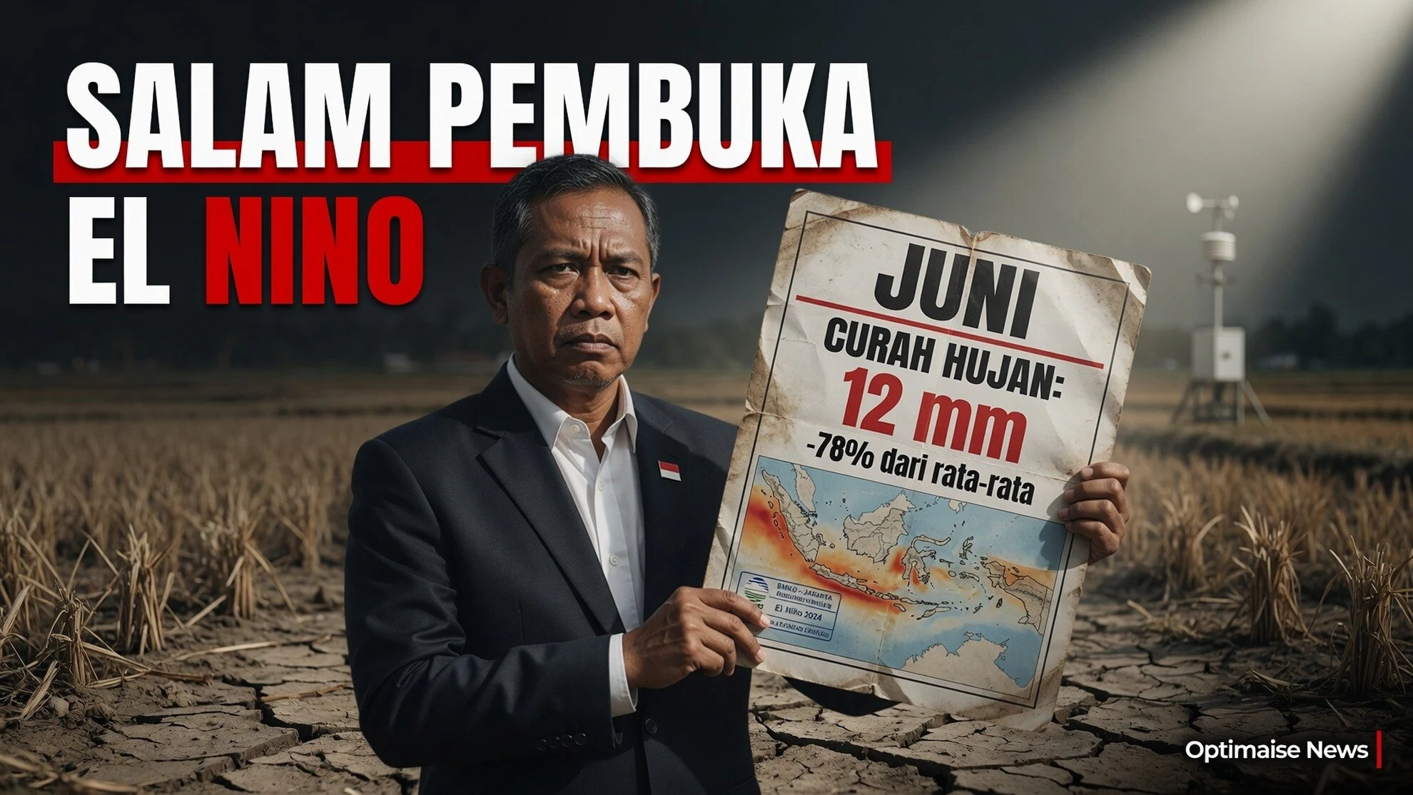 Salam Pembuka El Nino, Curah Hujan Juni Terendah 30 Tahun