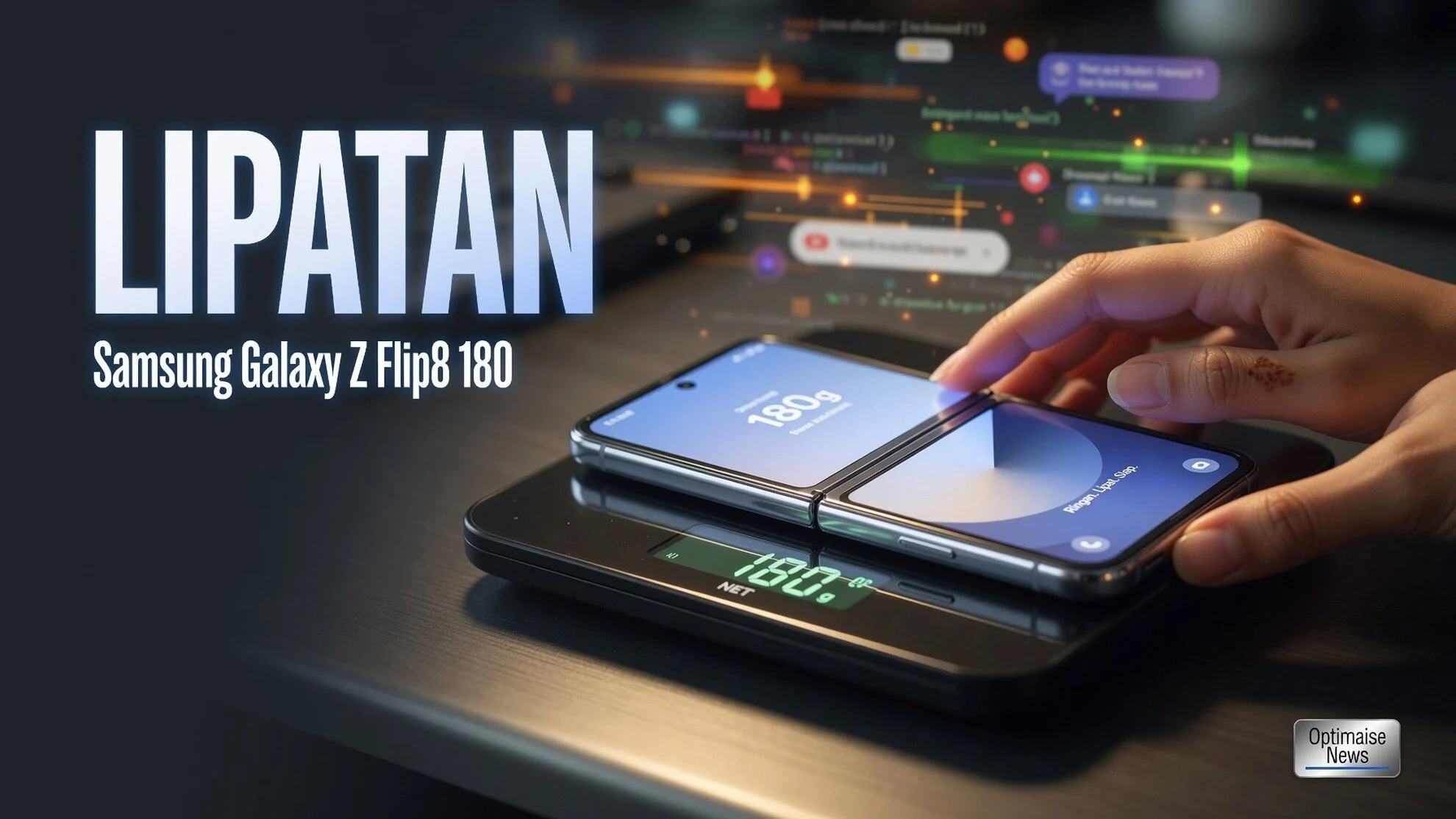 Samsung Galaxy Z Flip8 180 Gram, Engsel Redam Lipatan