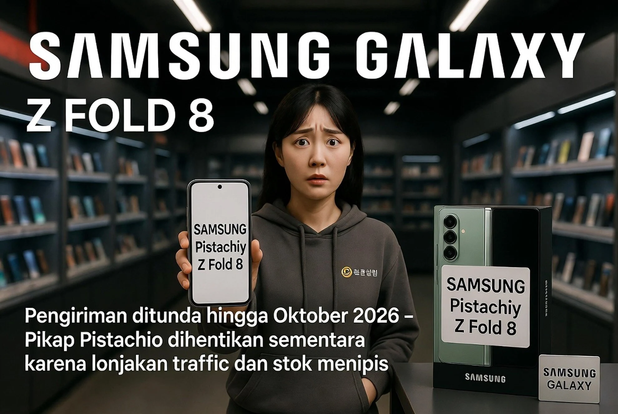 Samsung Galaxy Z Fold 8 Stok Menipis, Warna Pistachio Ditunda Oktober