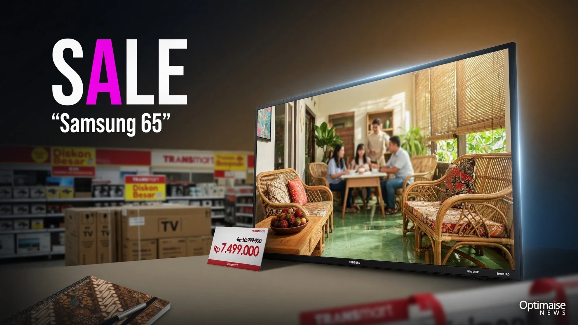 Samsung LED 65 UHD Hemat Rp3 Juta di Full Day Sale